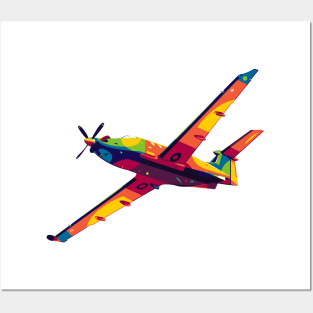 PC-12 in Pop Art Posters and Art